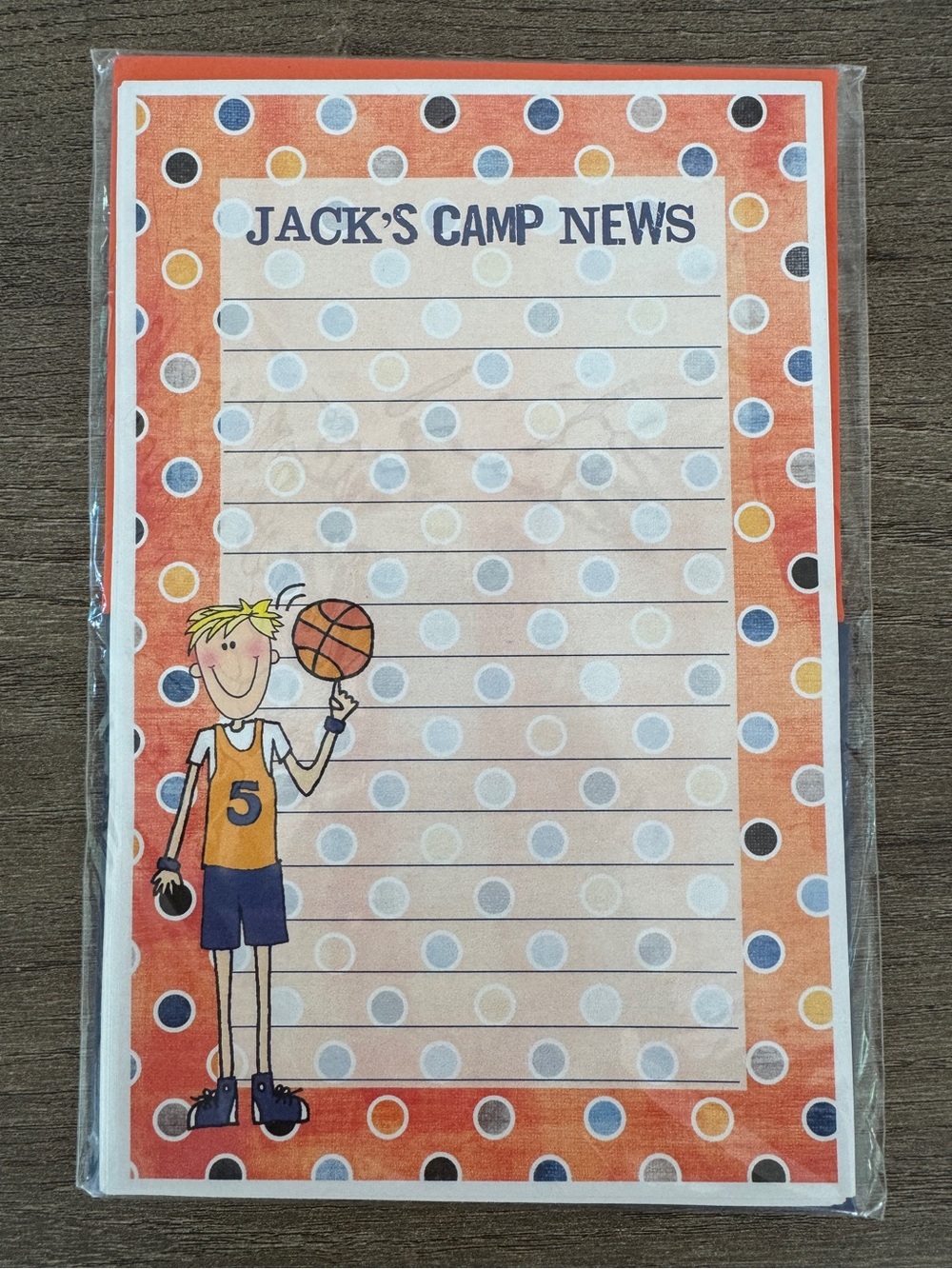 Sleepaway Camp Stationary - Jack’s Camp News Notes/Envelopes. NWOT. Ret. $18.95